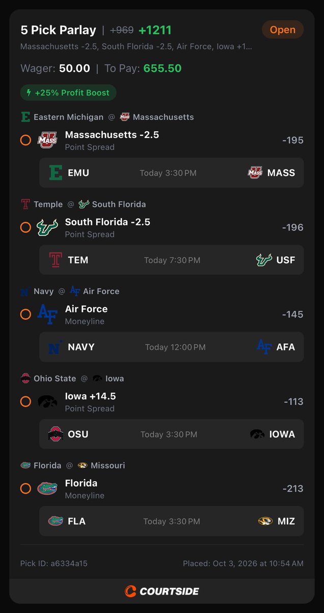 ColBolPicks's tweet photo. The @courtsideapp Parlay of the Day!!!

Hot teams stay hot today

Tap in and let’s see some ✅✅✅ https://t.co/1oEilpQyqF