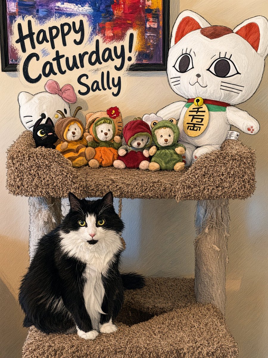 MemeCat99014509's tweet photo. ๐พHave a Cat~Tas~Tic Caturday!๐พ
๐พ๐ค๐ค~Sally๐ฝ
#Caturday #CatsOfX #CatsOfTwitter #Cats #PetsOfX https://t.co/OlIfK10VAl