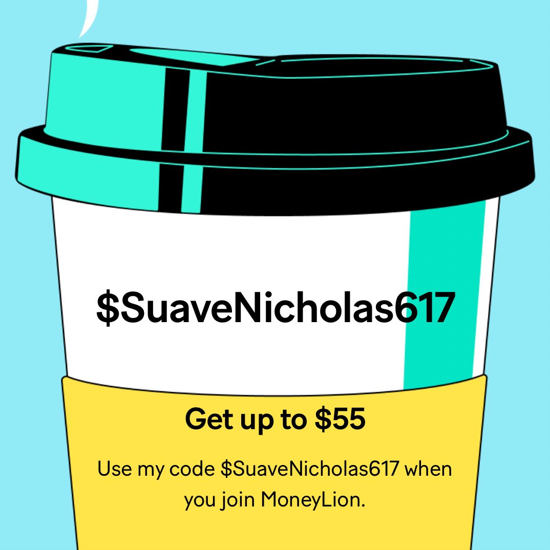 NicholasKreg's tweet photo. Get up to $55! Use my code $SuaveNicholas617 when you join MoneyLion.
https://t.co/W1oZpKL2Sq

#MoneyLion #PersonalFinance #SmartMoney #MobileBanking #SideHustle #MoneyTips #FinancialFreedom https://t.co/DLHlIJnde5