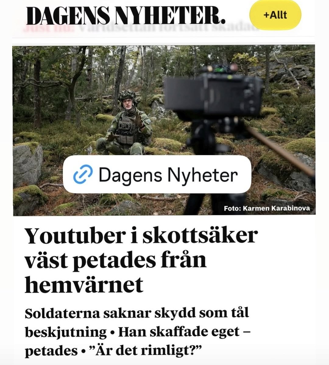 Faltmarskalken's tweet photo. Det är helt åt helvete och finns det någon jävla chef med lite ryggrad som kan fatta egna beslut i frågan utan att skita ner sig? Och jag vill inte höra några argument om att skydd mot sekundärsplitter duger för Hemvärnet. Det gör det inte. Vi är ett stridande förband. https://t.co/QoBYjh1nhQ