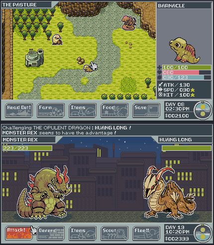 StudioAurumDev's tweet photo. We've been cooking up a new concept, "Conservatory K: Kaiju Raising Project"

Raise and evolve kaiju hatchlings into supernatural giants in a virtual-pet-style web, then unleash them to battle monsters threatening to destroy the ecosystem. 

What do you think? #ScreenshotSaturday https://t.co/IyPjWA7Ue8