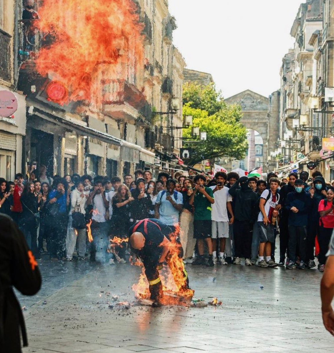 marissastreit's tweet photo. Three questions the West must answer honestly:

1. Why is there always a Palestinian flag when violence erupts across the West?

2. Why are we seeing so many of these major incidents of mob violence involving Muslims and sub-Saharan Africans?

3. Why is legacy media gaslighting the public about what is really happening?

Anyone who refuses to answer these questions honestly is allowing the West to be destroyed.

What is happening in France is a warning: Politicians have allowed their countries to be invaded in return for votes and short term, economic gaps. Mass immigration from cultures with fundamentally different values, without assimilation, creates cultural conflict.

This is not about every Muslim or African. It is about having the courage to acknowledge patterns, defend Western laws and values, and demand that the political class focuses not only on short-term election cycles, but on the long-term stability and existence of a country.