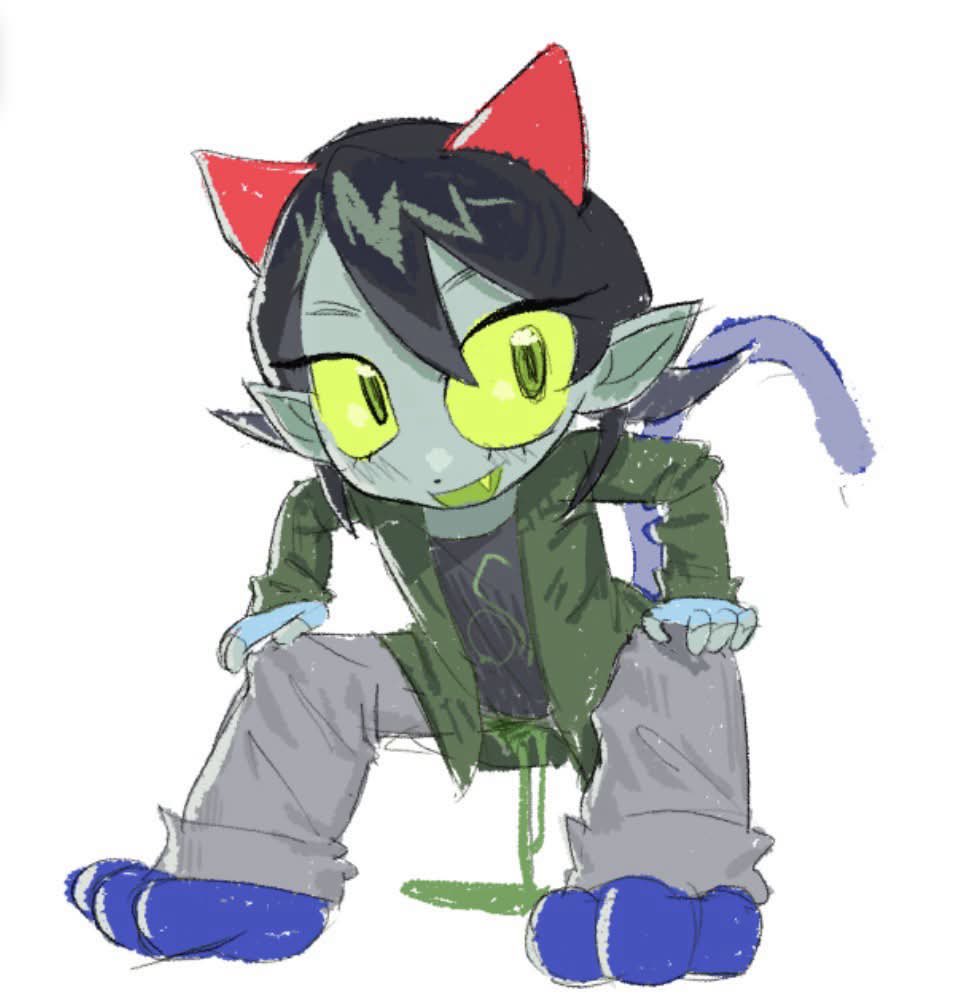 pisstuck's tweet photo. Anonymous submission. Isn’t she just so cute?~ 🥰 #NepetaLeijon #NepetaLeijoinHomestuck #Homestuck #Homesmut #Peestuck #Pisstuck #Pisskink https://t.co/N8faGkgIIl