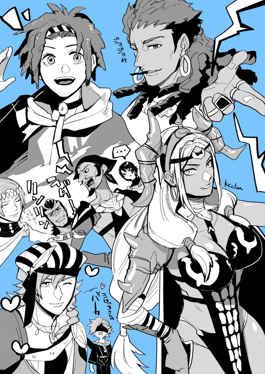kachidama's tweet photo. ばんし好きキャラらくがき https://t.co/QvZMZVbuFJ