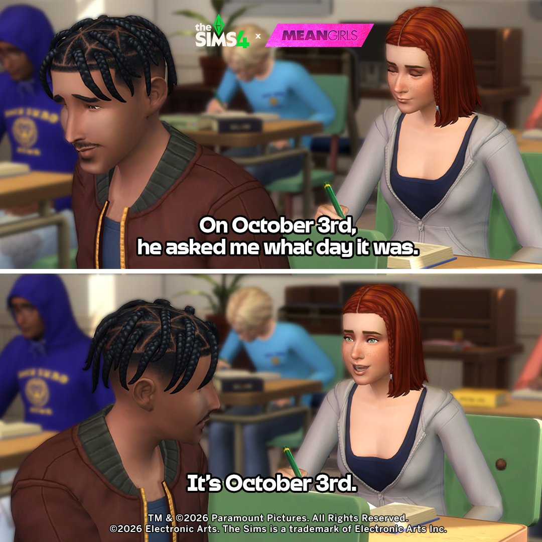 TheSims's tweet photo. it's Octoobish 3rd 😏🩷 https://t.co/JVzDQmAwCX