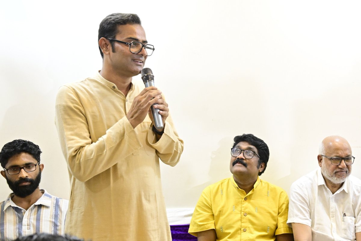 cpimspeak's tweet photo. CPI(M) General Secretary M A Baby inaugurated Shaheed Bhagat Singh Bhavan in Daryaganj, Delhi, the new Central Committee office of the Democratic Youth Federation of India (DYFI).

SFI General Secretary Srijan Bhattacharya, President Adarsh M Saji, AIDWA General Secretary Kaninika Ghosh, AIKS Vice President Hannan Mollah, AIAWU General Secretary B Venkat and senior CPI(M) leader Brinda Karat were present on the occasion, along with DYFI General Secretary Himaghnaraj Bhattacharya, DYFI President and Rajya Sabha MP A A Rahim, and other senior DYFI leaders.

Addressing the gathering, Comrade M A Baby said that DYFI, along with SFI and other student and youth organisations, is playing an important role in mobilising young people at a time when a powerful youth movement is emerging across India. He expressed his hope that Shaheed Bhagat Singh Bhavan would become an important centre for this continuing struggle and for building a stronger, united and progressive youth movement across the country.