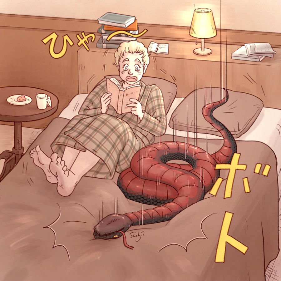 shohji666's tweet photo. アジラフェルはクロウリーのために寝室にいてあげてる。書斎にいると悪魔がそこまで転がってくるんだよきっと https://t.co/qSXird81wX