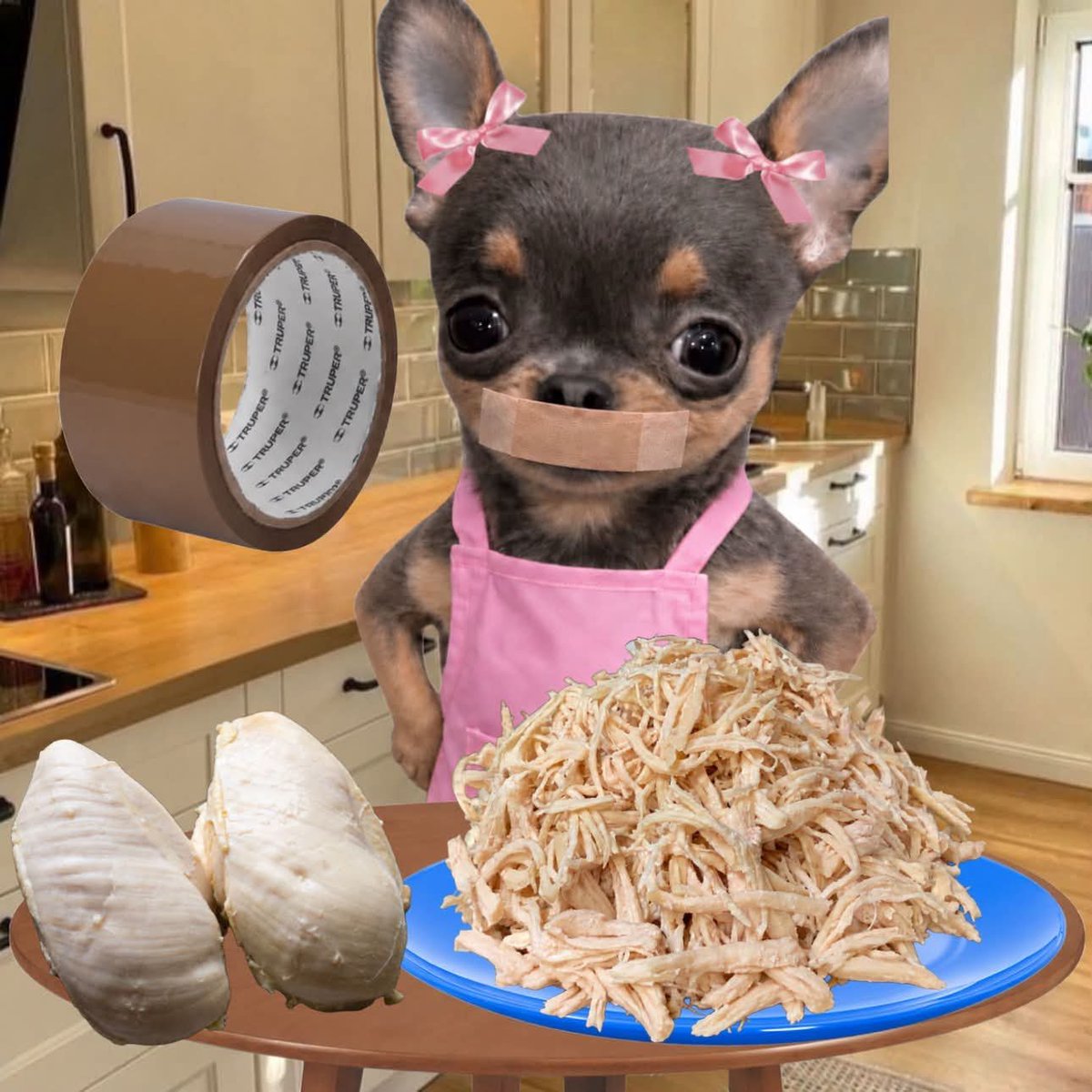 Animalesaprieto's tweet photo. Cómo desmenuzar el pollo para que me rinda más: https://t.co/FOgtpyCbtK