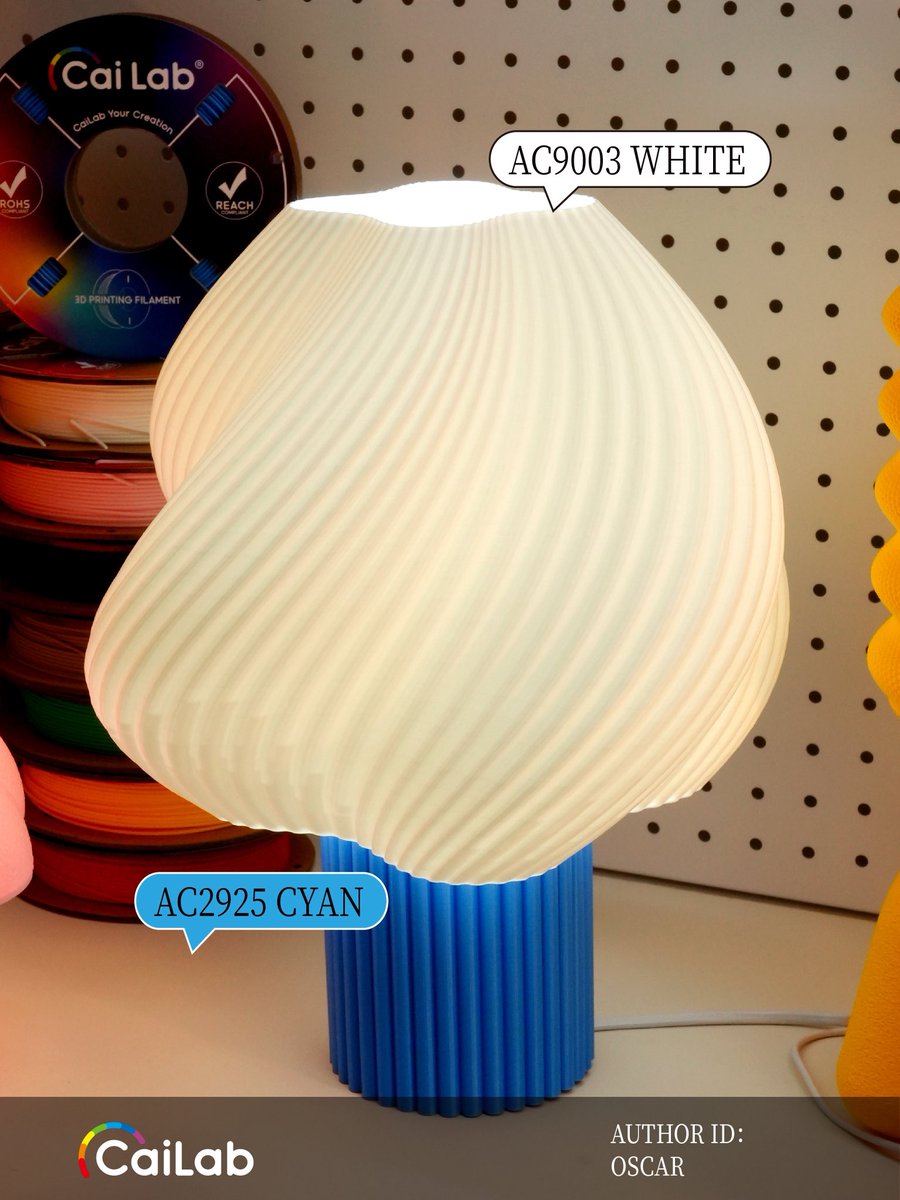 cailab3d's tweet photo. 3D Printed Desk Lamp | Bring Cozy Vibe to Your Desk
New to 3D printing? Start with a desk lamp. 💡 Pair different models with various colors, and the same lamp can deliver totally distinct aesthetics.
#Cailab #3DPrinting #3DPrintFilament #PLA #3DPrintedLamp #CreativeHome https://t.co/8KBLfTMGEd