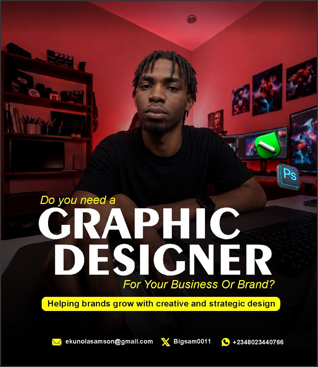 Bigsam0011's tweet photo. Dm for your graphics design

#lagoslife #boyfriendday #graphics https://t.co/hletiuiPpT
