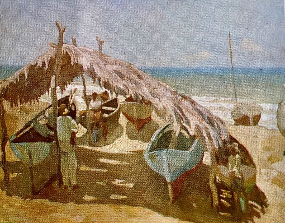 nissnickmich's tweet photo. “Troja de pescadores en Margarita” (1940). Obra del pintor venezolano Tomás Golding #arte #pintura #pescadores #margarita #venezuela #vzla #curiosidades #3sep https://t.co/LOoCWU7srV