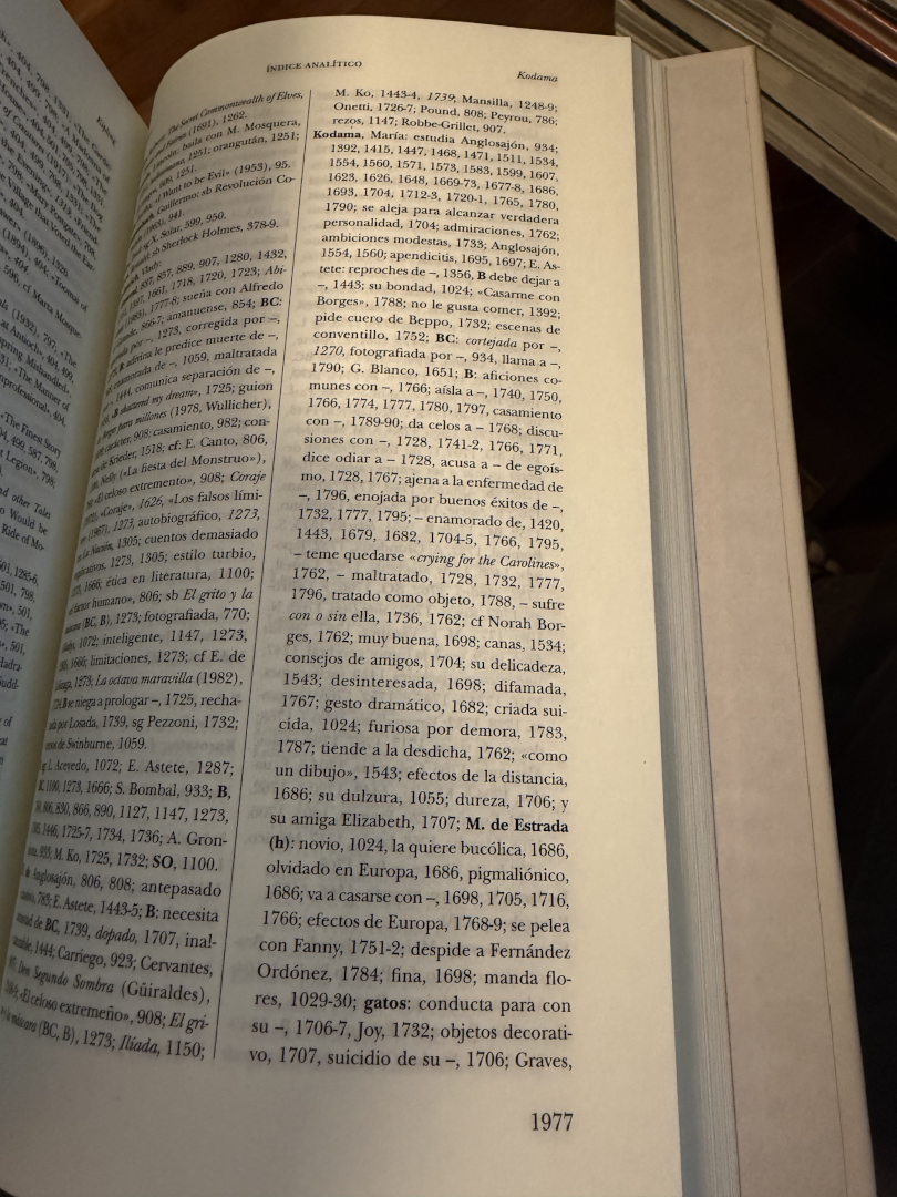 dieguez_'s tweet photo. Me llegó el nuevo Borges de Bioy. Lo primero que hice: comparar con el otro las menciones a María Kodama. https://t.co/uobzYtsQfC