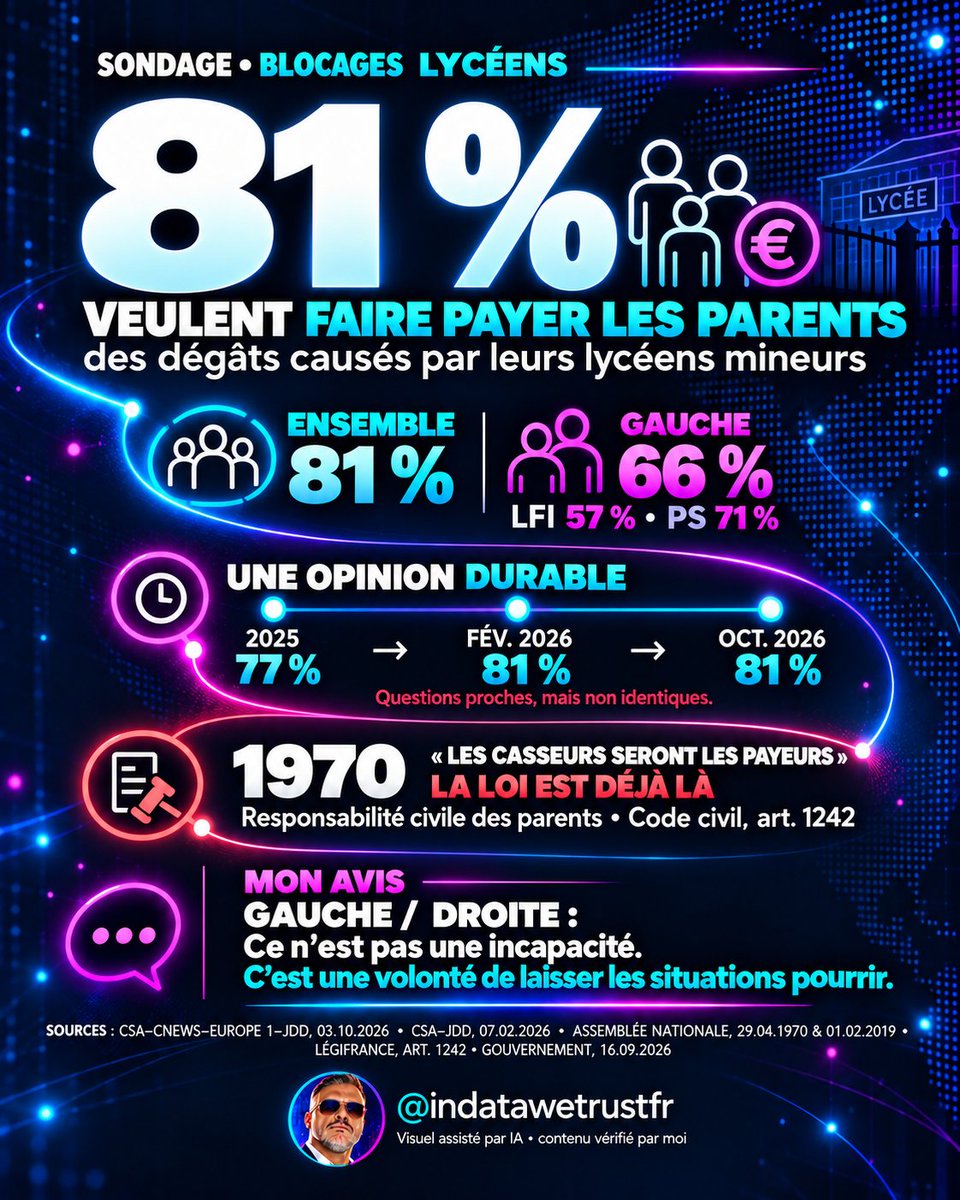 indatawetrustfr's tweet photo. Lycéen casseurs, rien ne change et c'est fait exprès! https://t.co/plwIz0J3Ra