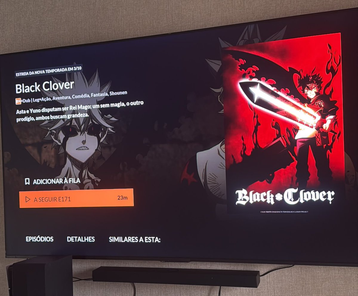 GilDoVigor's tweet photo. Estou nervoso mas feliz! Black Clover VOLTOUUUUUUU. https://t.co/xdVLfYHsym