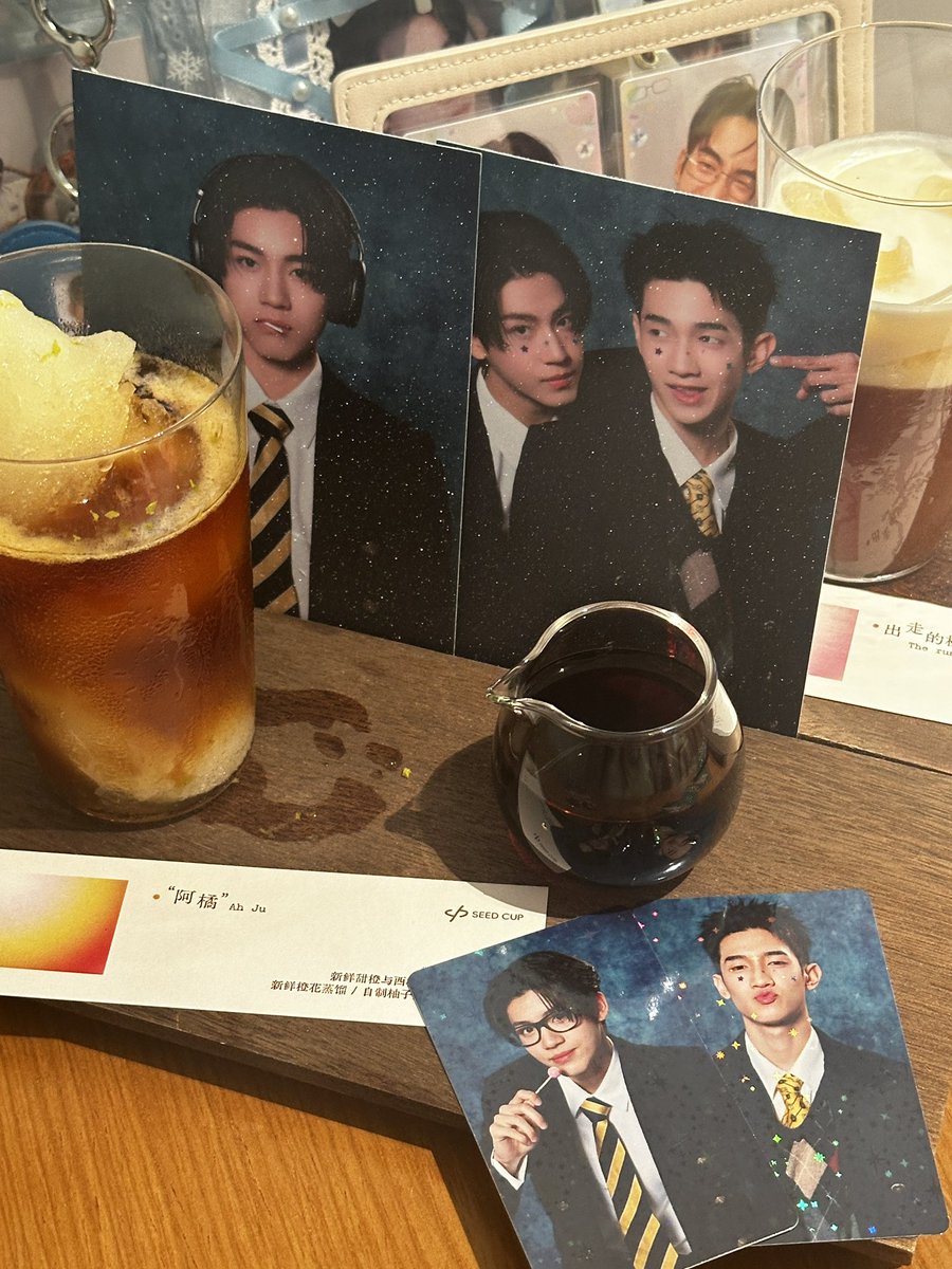 hahaer1224's tweet photo. Check in the coffee shop with monpro's small card. This set of pictures is really beautiful.
#almondbabybigboy 
#almondprogress
 #ProgressPassawish https://t.co/XrhKkpzidq