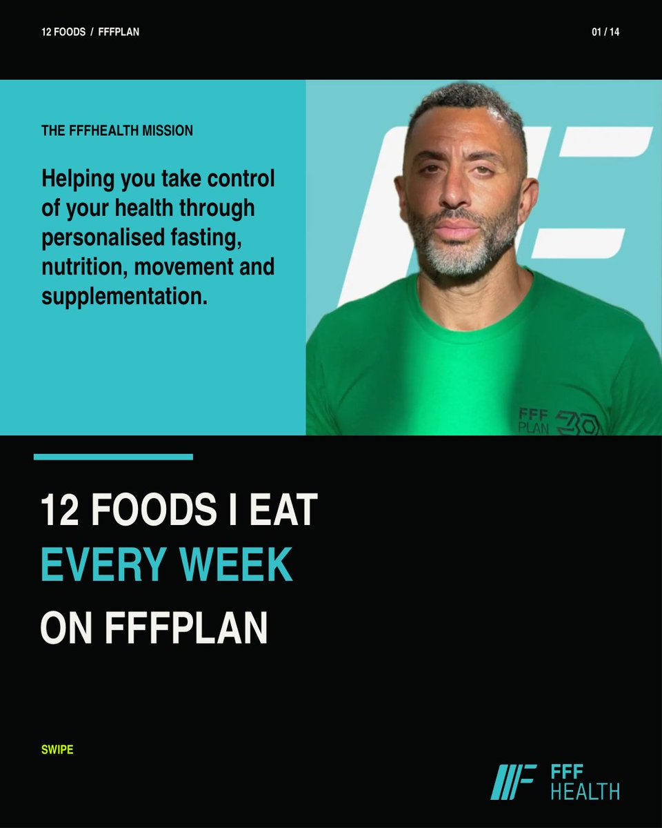 FFFHealth's tweet photo. 12 foods I eat every week on FFFPlan (1-3) https://t.co/DzCr1kV1wg