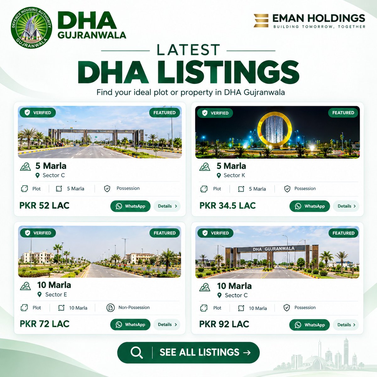 EmanHoldings's tweet photo. DHA Marketplace by Eman Holdings — Pakistan DHA’s Property Market. Explore plots, files, listings and market rates, all in one place.
https://t.co/GDIZ38GOvf
#DHAGujranwala #DHAMarketplace #EmanHoldings #PropertyMarket #PakistanRealEstate https://t.co/59qyAs2vCy