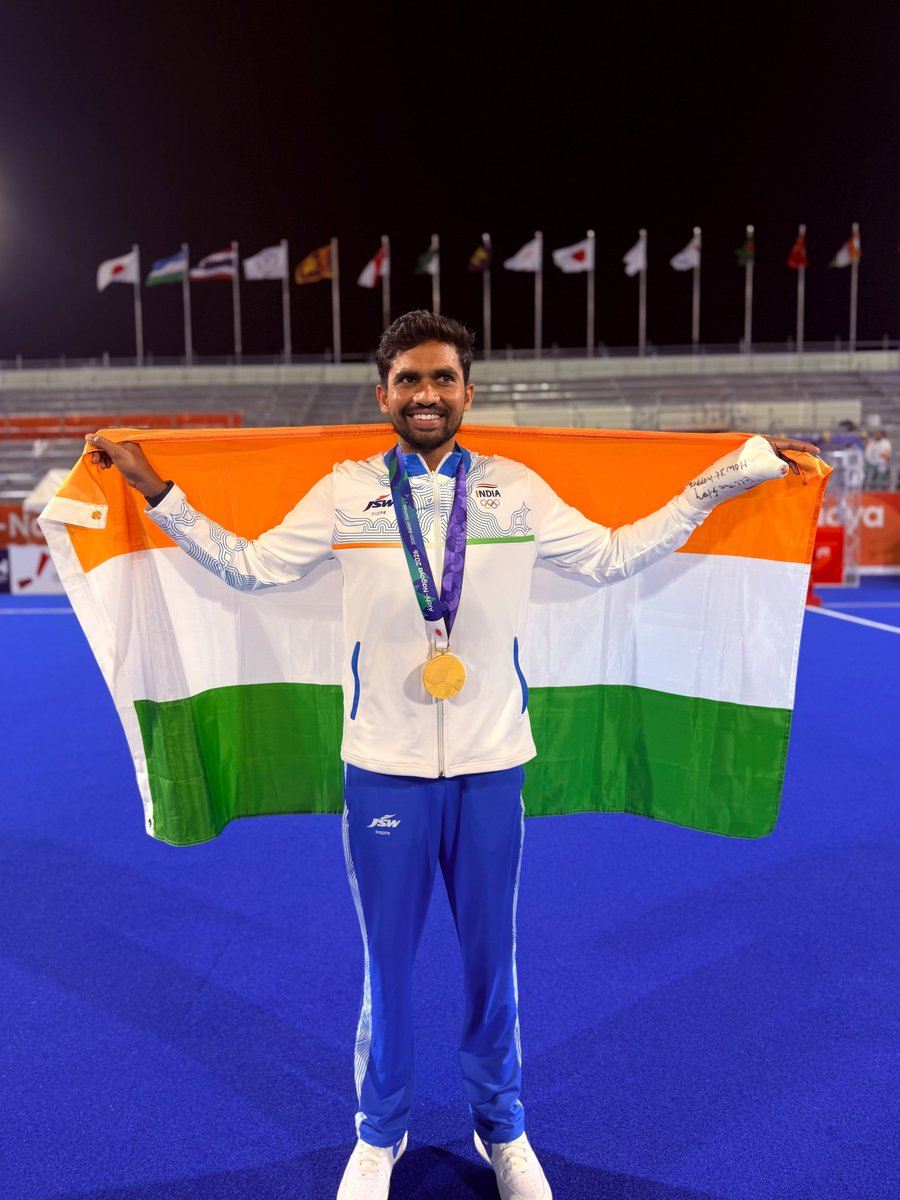 JokhanPal's tweet photo. Congratulations on winning gold at the Asian Games This is just the beginning of an incredible journey. Your grit and focus inspire me every single day. Keep chasing greatness, champion 
My brother 🥇 https://t.co/MvDARzwDsI