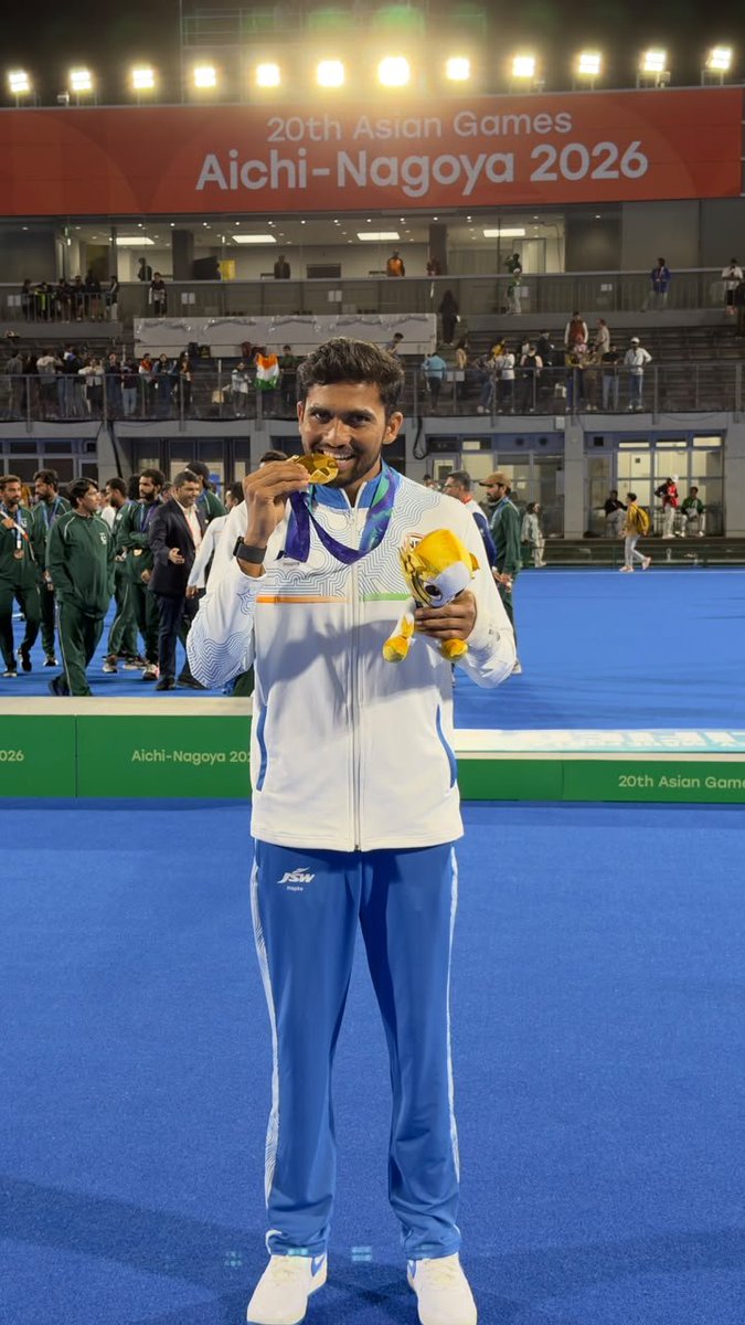 JokhanPal's tweet photo. Congratulations on winning gold at the Asian Games This is just the beginning of an incredible journey. Your grit and focus inspire me every single day. Keep chasing greatness, champion 
My brother 🥇 https://t.co/MvDARzwDsI