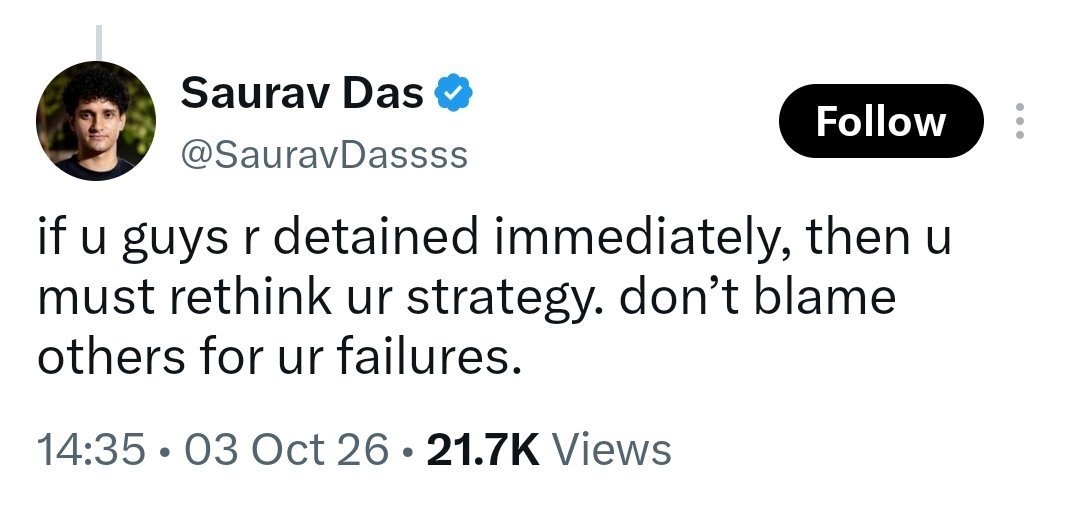 Arya_Patel19801's tweet photo. This marks the end of Saurav's reputation. He was widely respected as an intellectual among us GenZ, even by liberals and Congress supporters I know, but he’s completely lost his credibility now. https://t.co/2vx8zBBmlB