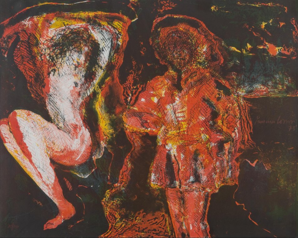 ls_galeria's tweet photo. La obra de #FranciscoCorzas se distingue por una figuración expresionista donde el claroscuro, los tonos terrosos y los contornos difusos crean atmósferas misteriosas. Sus figuras parecen emerger de la oscuridad, entre materia, gesto y emoción.

 #ArteMexicano #PinturaMexicana https://t.co/R9ldqkDzE5