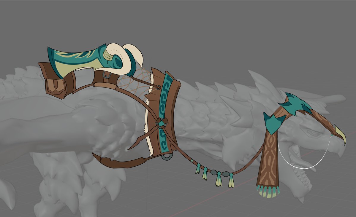 NeonthePorpo's tweet photo. Shoutout to @DRAKOMACHINA whom I commissioned and collaborated with to come up with a tack design for Ratha! Here’s the result ;) https://t.co/or6QL1AXCu