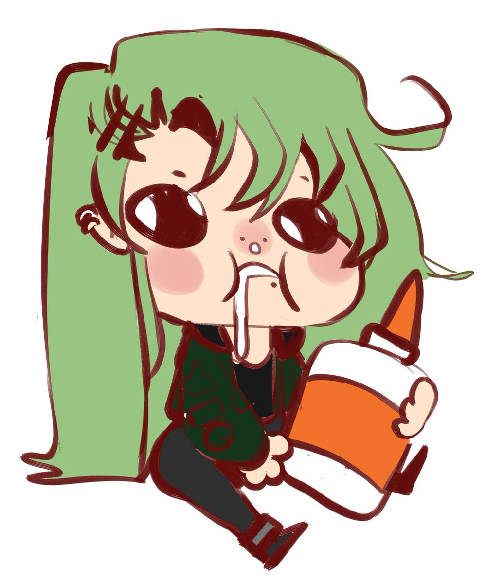 Gedehamster95's tweet photo. sometimes i force @_Oriigirii_ to draw my characters eating glue https://t.co/l4BAeqzSpb