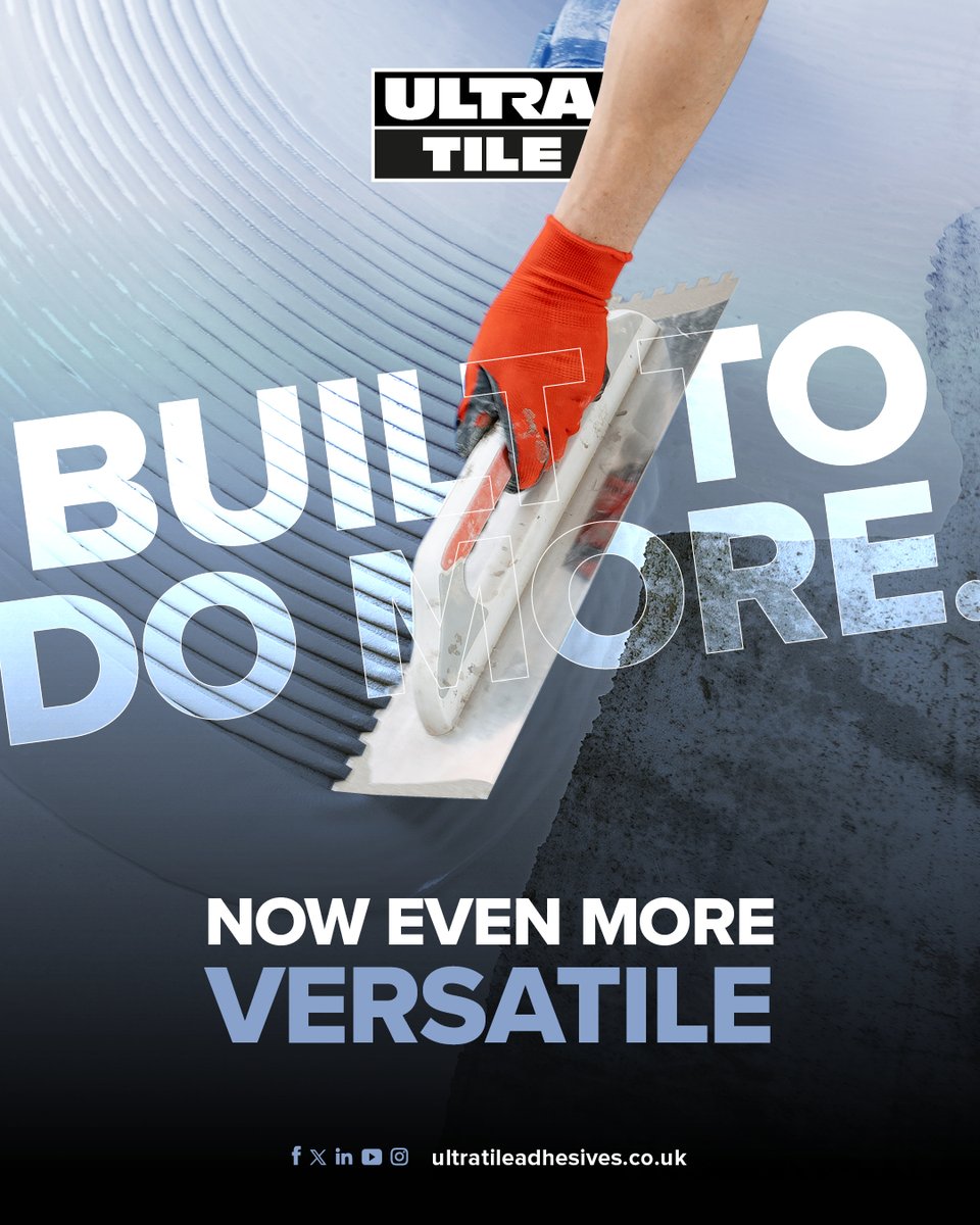 UltraTile_UK's tweet photo. Introducing UltraTile ProLevel Fibre Plus – the enhanced evolution of ProLevel Fibre.
More versatility. More possibilities. The same commitment to professional performance.
https://t.co/4rmVPAZlny
#UltraTile #ProLevelFibrePlus #FloorLeveller #BuiltForTheTrade https://t.co/YdRXOIpyzl
