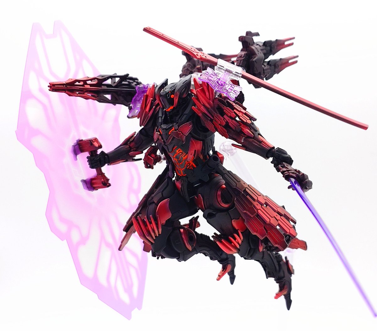 yampula_'s tweet photo. #30MM 
#DAEMONXMACHINA
#名状しがたきもの

名状しがたきもの　完成〜😆

ゲームの事はまったく知らないけど
公式写真を見て惚れた！
この悪魔的なデザインカッコイイね！

造形がすごく良い😊
悪魔的なイメージで塗ってみました😊

ここまでご覧頂きありがとうございました！ https://t.co/Gx1Y46eBGK