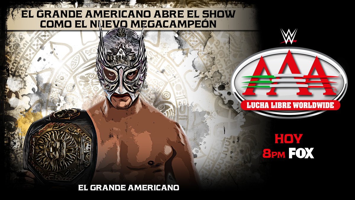 luchalibreaaa's tweet photo. Lucha por el Campeonato Latinoamericano AAA. La celebración de El Grande Americano. El mensaje de Dominik Mysterio, Dorian y Omos

HOY #AAAenFOX 8pm EN VIVO por Fox y Fox One https://t.co/0xjRS3PWsi