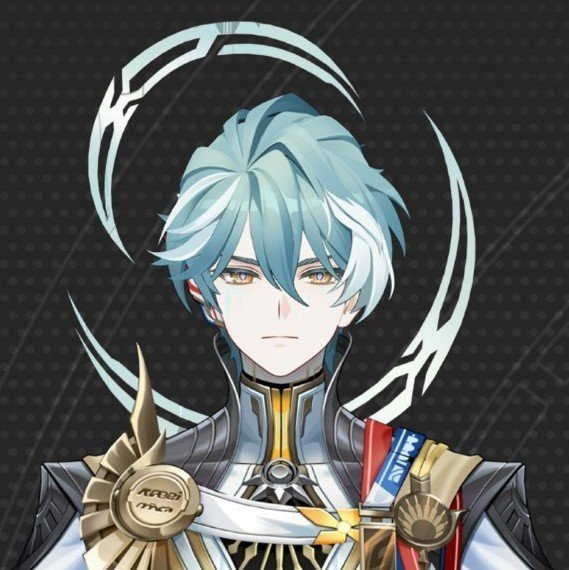 scawaefer's tweet photo. blue hair and gold eyes and the moons.. oh.. https://t.co/EAPzT9yYtE