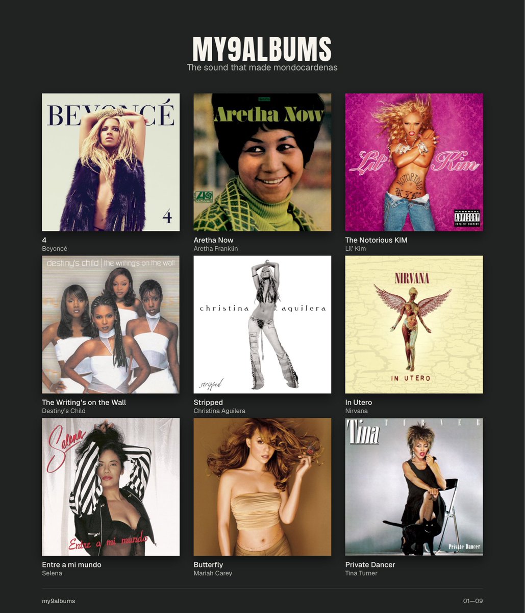 therealmondcard's tweet photo. Me and my 9 albums. #my9albums https://t.co/EnviFH79MJ