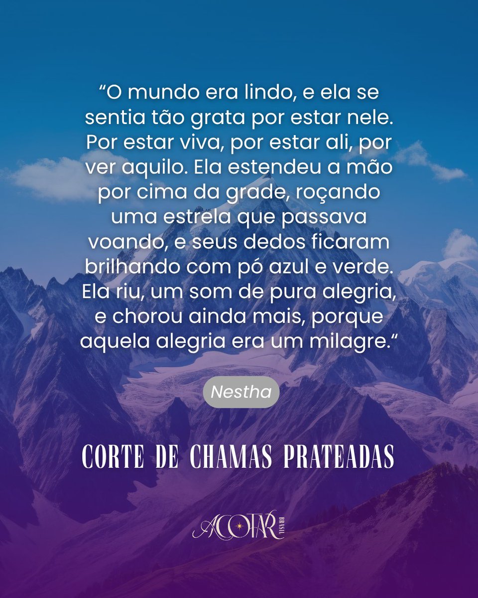 acotarbroficial's tweet photo. Durante ACOSF vemos Nestha sair de um local muito sombrio dentro de si, reaprender a amar, a se abrir pra amizade e a ver beleza no mundo ao seu redor. A se perdoar e a deixar seus monstros no passado, com a certeza que agora ela os enfrentaria por agora ter o que e quem defender https://t.co/ACVHCbJmUi
