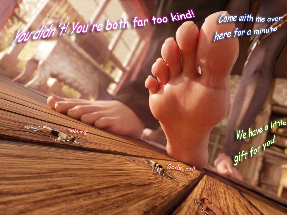 Gori_Melon's tweet photo. A New Best Friend (1-3 /6)
#giantess #sizetwitter #feet #soles https://t.co/LexpKeh7gj