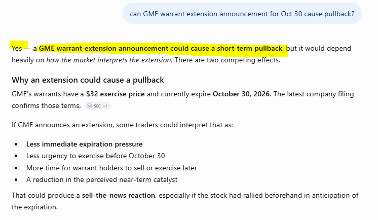 UCopy417's tweet photo. $GME Expect Warrant Extension Announcement on Monday which could cause short term pullback to $20.5 gap fill https://t.co/ahSxQVnUIO
