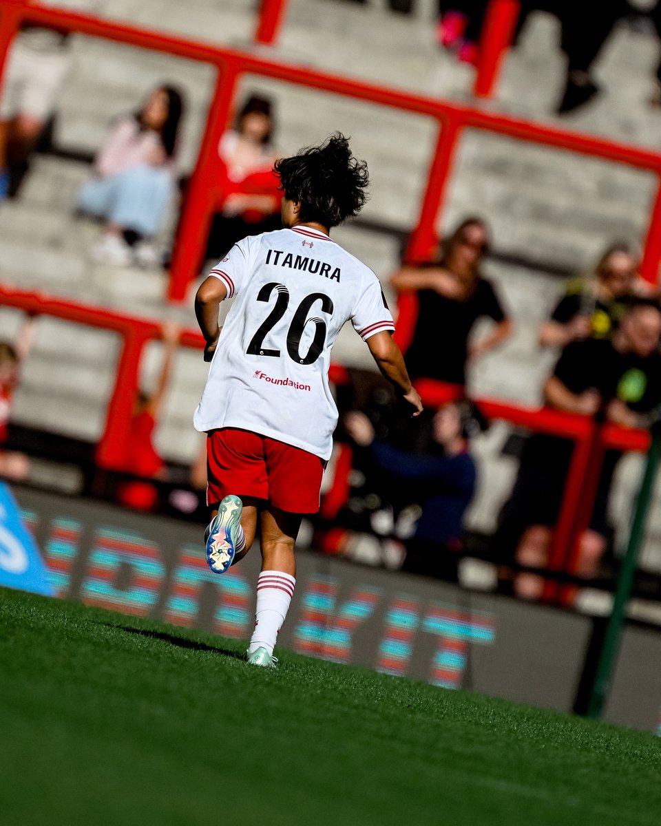 LiverpoolFCW's tweet photo. A Reds debut for Mao Itamura 🇯🇵 https://t.co/RmDbOgJC9W