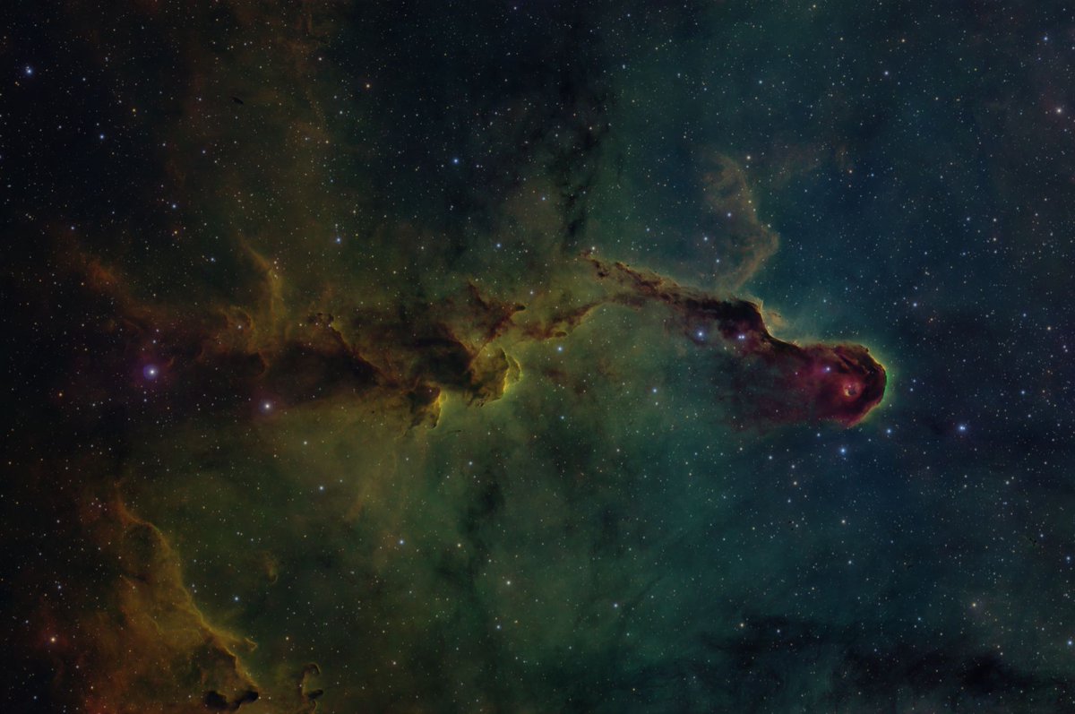 earthskyscience's tweet photo. Martin Curran in Cheyenne, Wyoming captured this image of IC1396 (The Elephants Trunk) [which] is a very large gas and dust nebula in Cepheus. Thank you, Martin!
https://t.co/GQw1R6GkvH

Have a photo of your own to share? Submit it here!
https://t.co/sqEP46qI7v https://t.co/mBrJ762EjJ