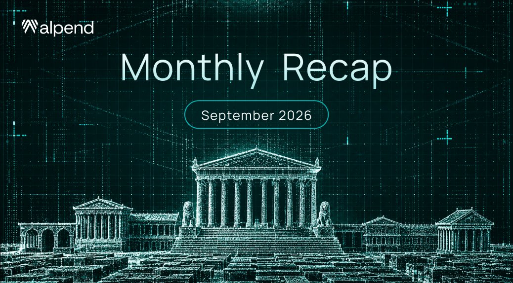 AlpendHQ's tweet photo. September gave us plenty to recap 🫡

More access, new tools, rewards unlocked, and $3M in TVL. Here’s what happened at Alpend 👇 https://t.co/1hNASC5eps