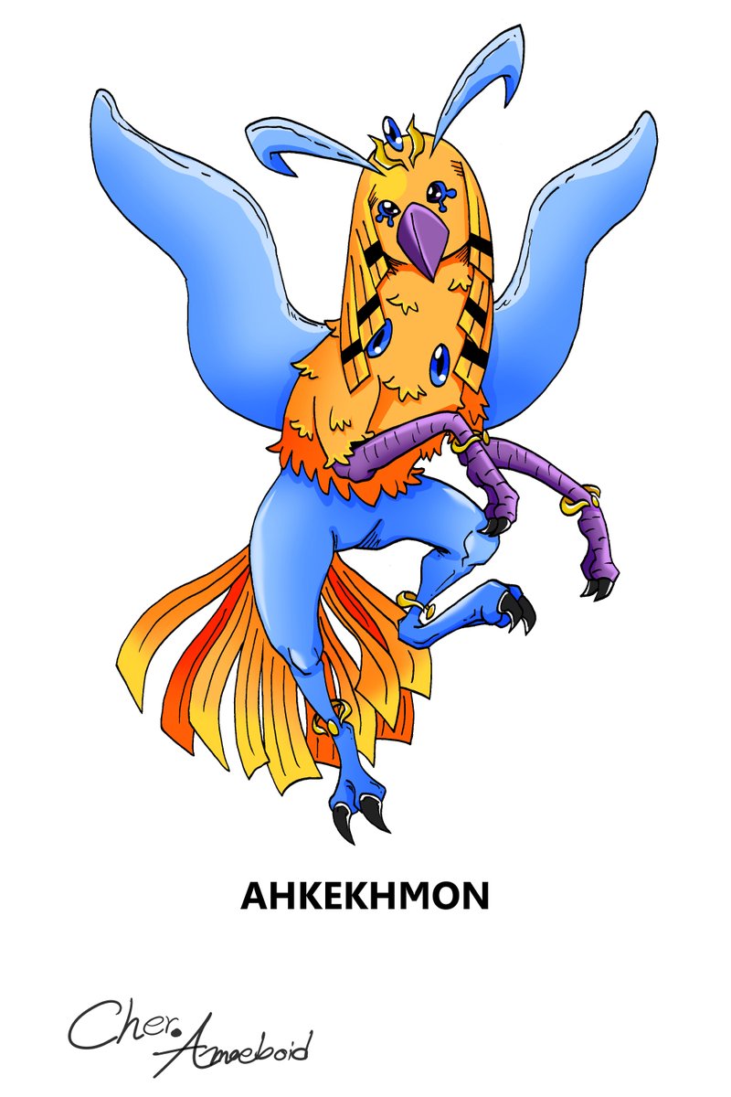 PRm4hWxdnCfBwft's tweet photo. Type: Sky
Baby I: Plumemon
Baby II: Tweetmon
Child: Saewsawaramon
Adult: Nekhbetmon
Perfect: Ahkekhmon
Ultimate: Rokhmon
#Digimon #DigimonTamer #originalchacter #originalstory #characterdesign #Digifake #DigimonFan #AmoeboidServer https://t.co/yBXQymrvhi