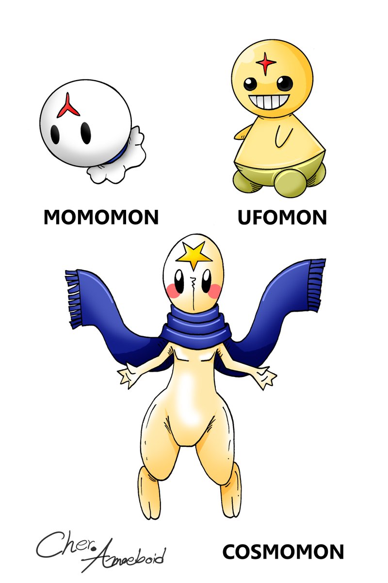 PRm4hWxdnCfBwft's tweet photo. Type: Space
Baby I: Momomon
Baby II: UFOmon
Child: Cosmomon
Adult: Visitormon
Perfect: Hieromon
Ultimate: Exaltmon
#Digimon #DigimonTamer #originalchacter #originalstory #characterdesign #Digifake #DigimonFan #AmoeboidServer https://t.co/FzyXEEijhN