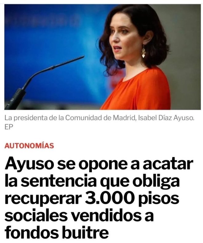 CatalanyM's tweet photo. Si cualquier ciudadano se opone a cumplir una sentencia, el juez manda a la policía a buscarle y lo llevan a prisión. 
Esta señora? Puede cometer homicidio múltiple por omisión de socorro, estafar 6,3M de los ciudadanos y
ALGÚN JUEZ DICTARÁ ÓRDEN DE DETENCIÓN? https://t.co/Yc5zDJl9eg