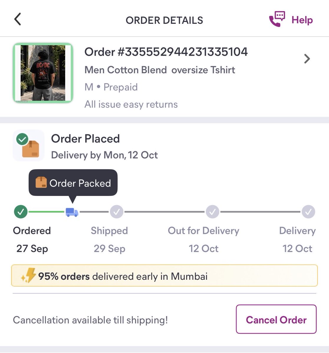 melbarot's tweet photo. @Meesho_Official Dear Team, may I know what’s happening with this order? Ordered on 27th sep and still not picked up. 
P.S. I am also an investor in the Meesho https://t.co/YHbecylnBr