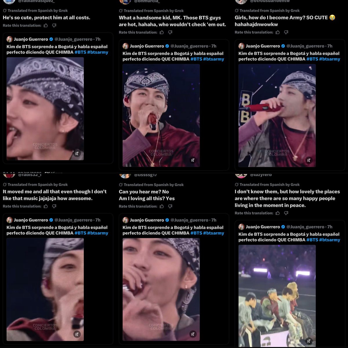 KTH_UK's tweet photo. Taehyung is a local magnet everywhere he goes 😭 He connects with people so naturally, and Colombian locals are already falling for him https://t.co/9gcOP8kmYU
