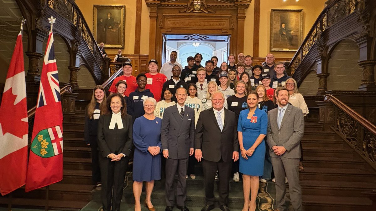 Mari_Edinburghs's tweet photo. ✨NEW PHOTO (engagement on 2 October)

At Queen’s Park, in Toronto, The Duke of Edinburgh attended Ontario’s Experiential Education Gathering 🇨🇦

HRH met students, educators and industry partners who are helping young people build practical skills, confidence and leadership through hands-on learning opportunities.

📸Effie Triantafilopoulos