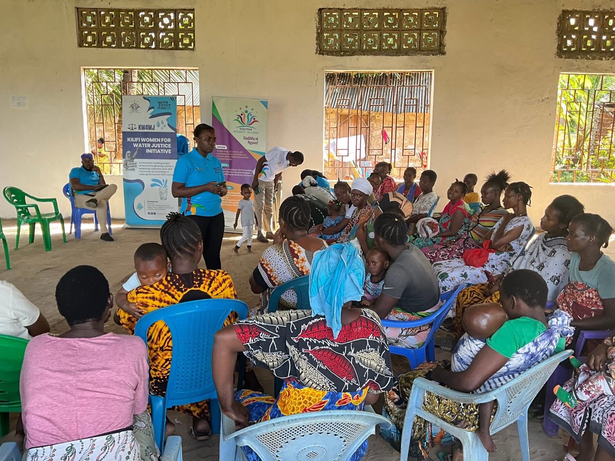 ForIntegrityOrg's tweet photo. 📍What happens when women stop waiting for someone else to speak for them?

They ask questions. They seek answers. They engage the institutions responsible. They organize. And they begin to shape the decisions that affect their lives. Through the Women Healing Circles under the Kilifi Women for Water Justice Initiative (#KW4WJ), women are creating spaces to speak openly about water insecurity, understand their rights, examine how water services are governed, and engage duty bearers on the issues affecting their communities. Because women are not merely recipients of water services. They are rights holders, community leaders and powerful actors in advancing water justice. And when women have the knowledge, confidence and space to participate, community concerns can become evidence, evidence can become dialogue, and dialogue can become action.

💧 Women’s voices. Community action. Water justice.
Supported by @wateraidnl through #WaterJusticeFund
@KilifiCountyGov @DOHKilifi @MawascoLtd @AU_ECOSOCC @KIMAWASCO 
#WaterWithIntegrity #KW4WJ #WaterJustice #WomenForWaterJustice #CommunityAccountability #WaterIsARight