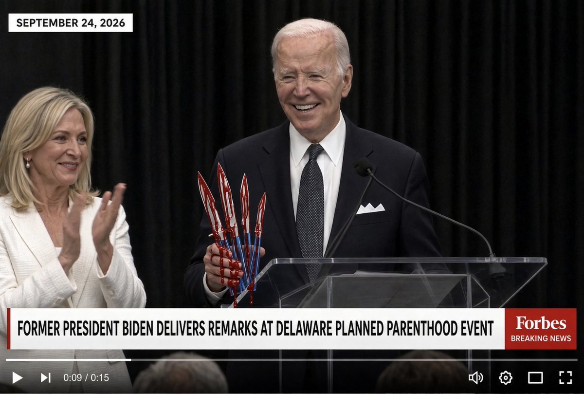 ProtecttheFaith's tweet photo. Faithful Catholic Joe Biden, according to Bergoglio

Receives lifetime achievement award from Planned Parenthood, industrial scale provider of baby abbatoirs 

When he received the award, he replied he's 'appalled' by Roe's reversal

Maybe he'll take it with him when he recieves Holy Communion this Sunday

Cardinal McElroy and Cupich must be so proud

https://t.co/kTReZwA2ze