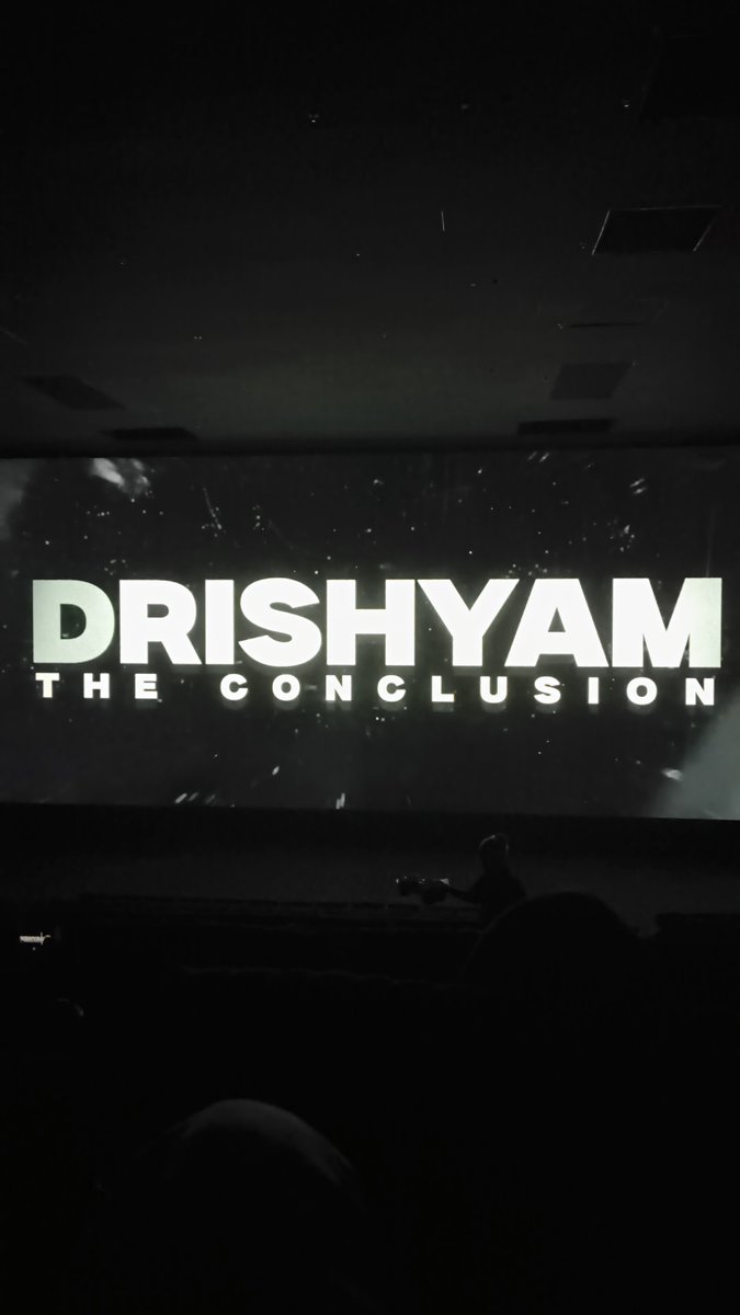 urs_wkDHFM's tweet photo. ST : #DrishyamTheConclusion
At screen 7 AAA cinemas Q Luxon 🙌 https://t.co/rrZp6PtLOo