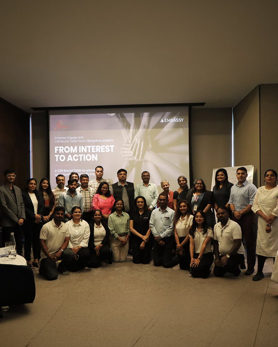embassy_reit's tweet photo. We hosted the 19th edition of Embassy Engage with @dhwanifdn, bringing together 18 organisations, including companies from our office parks, to explore how corporate partnerships can scale social impact.

Thank you to our partners! https://t.co/DLZrqMDd5y