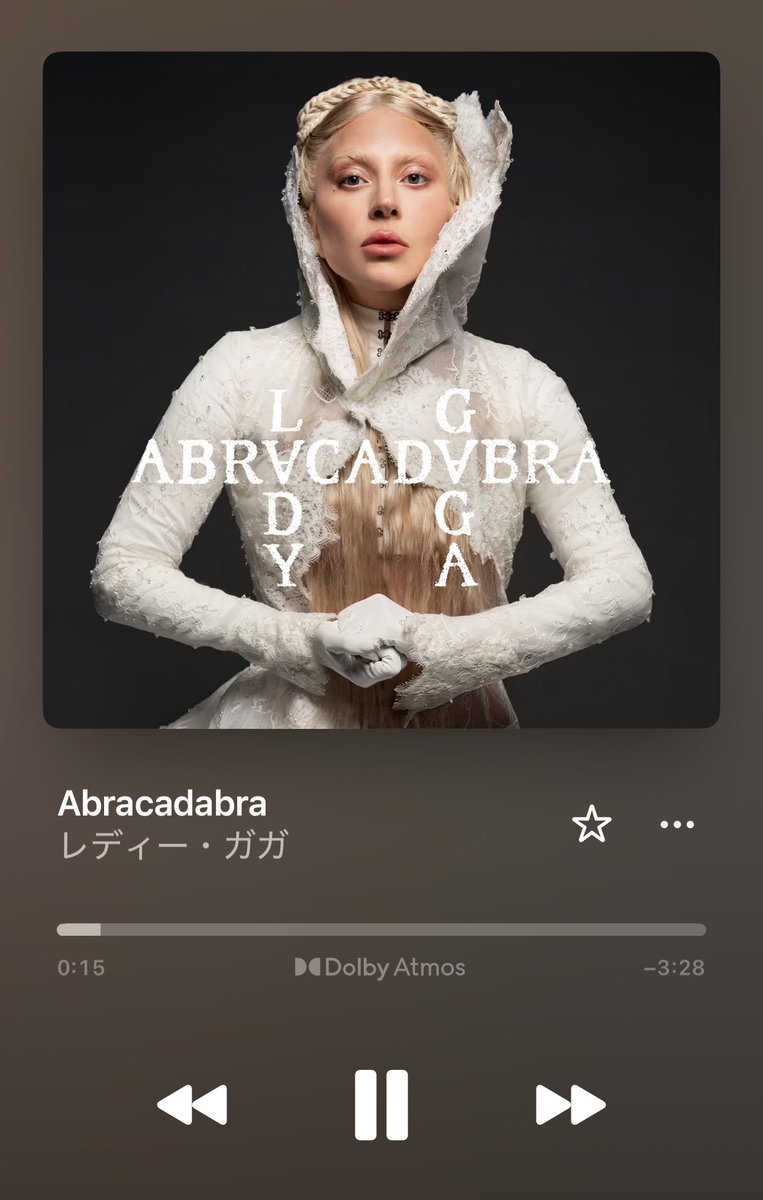 ikaros_P's tweet photo. 今日の音楽🎧

Lady Gagaの『Abracadabra』

#nowplaying 

🙂🫰✨ https://t.co/IscGmILdBu