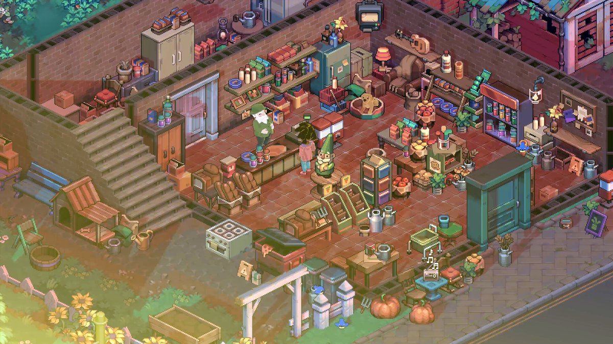 myPotatoGames's tweet photo. Moonfrost is releasing in less than two weeks on October 12th! and after playing the demo I couldn't be more excited. It feels like a hybrid between the small town dating and farming charm of Stardew Valley, mixed with the creative freedom of the Sims. https://t.co/VJDHB7NWac